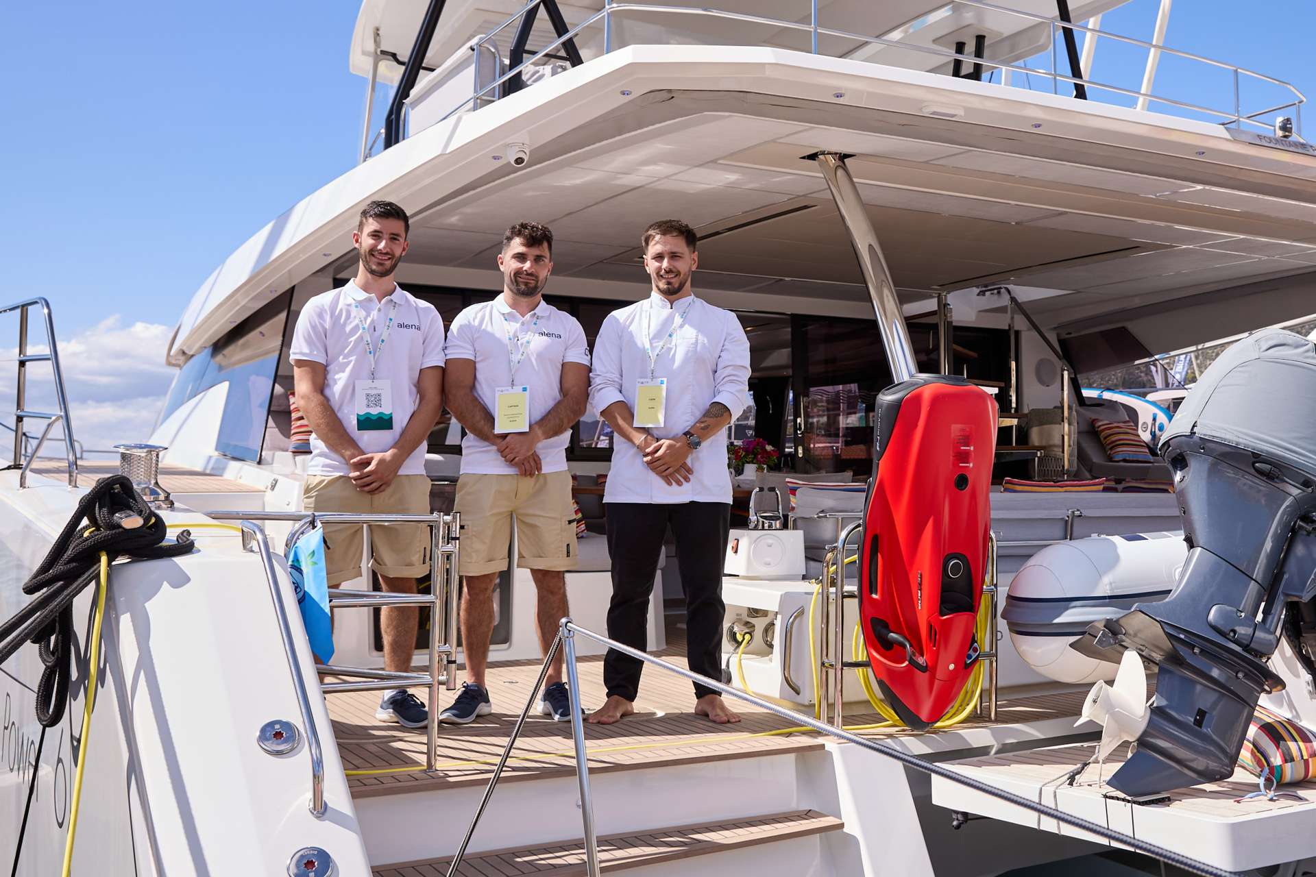 Aloia catamaran experience in Greece