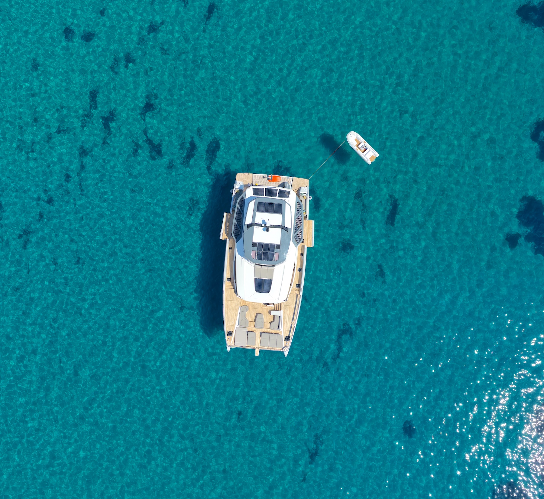 Aloia catamaran on the Greek sea
