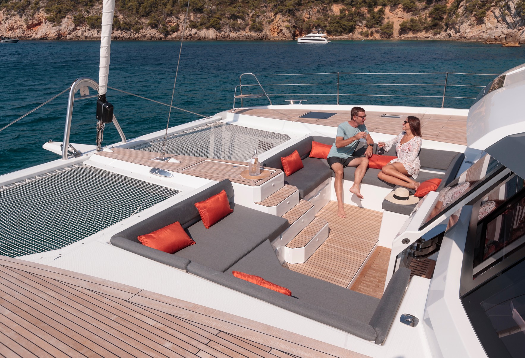 Allure catamaran in the Greek seas