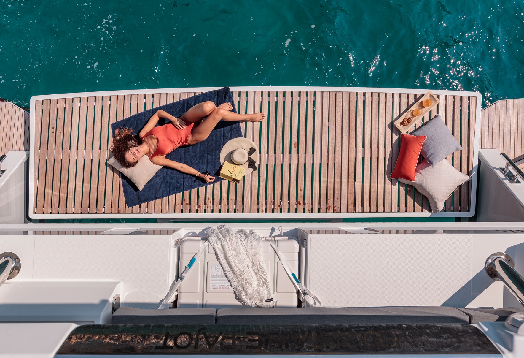Allure catamaran cruising in Greece