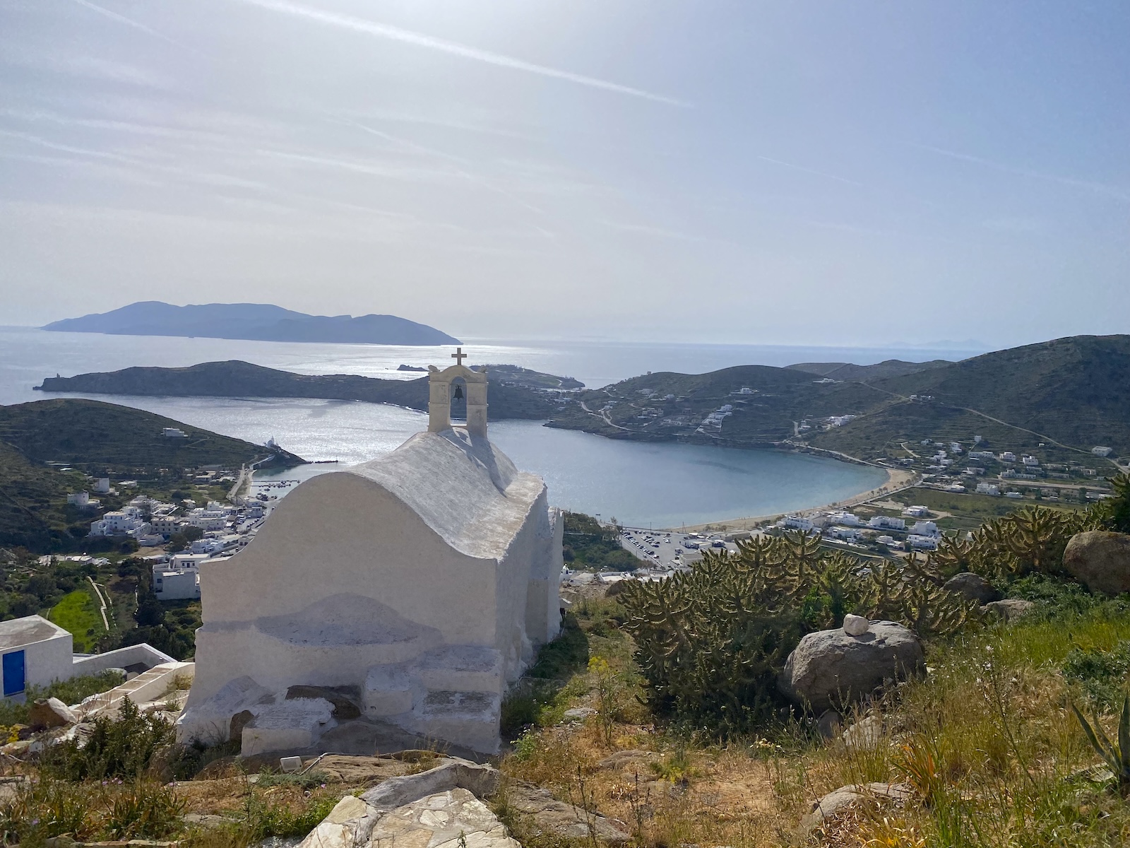 Ios Chora seen from the hillside above