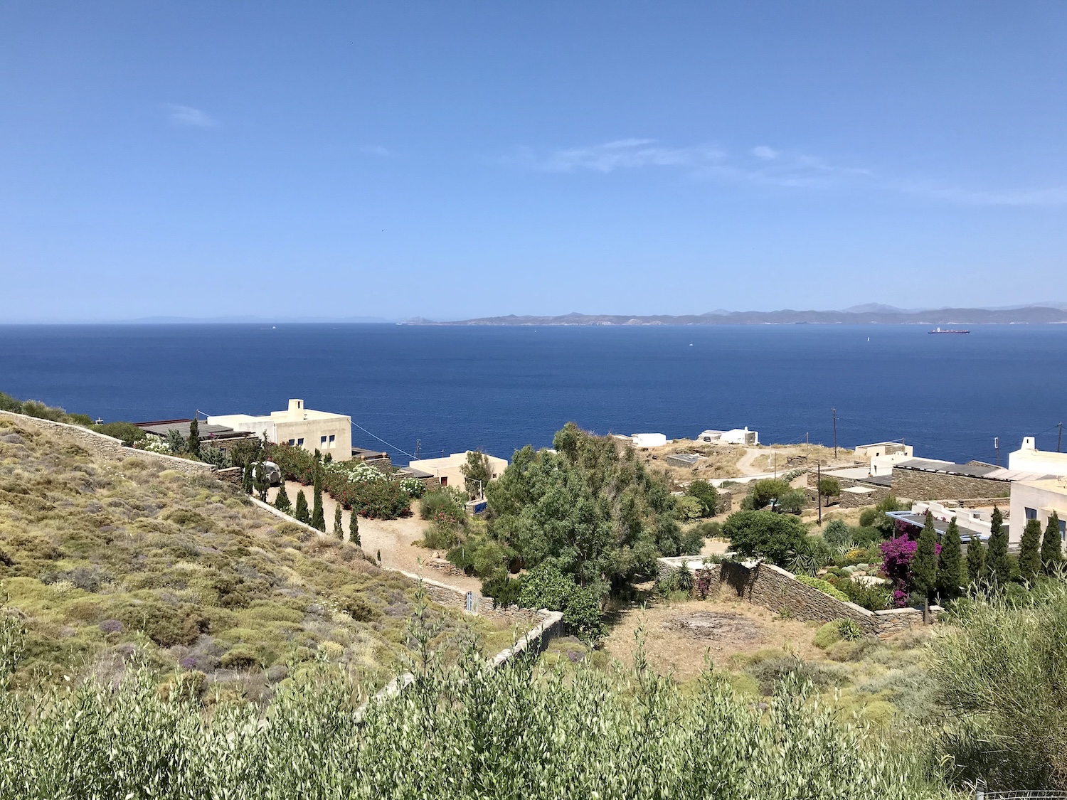 A view over the Aegean from the hills of Kea