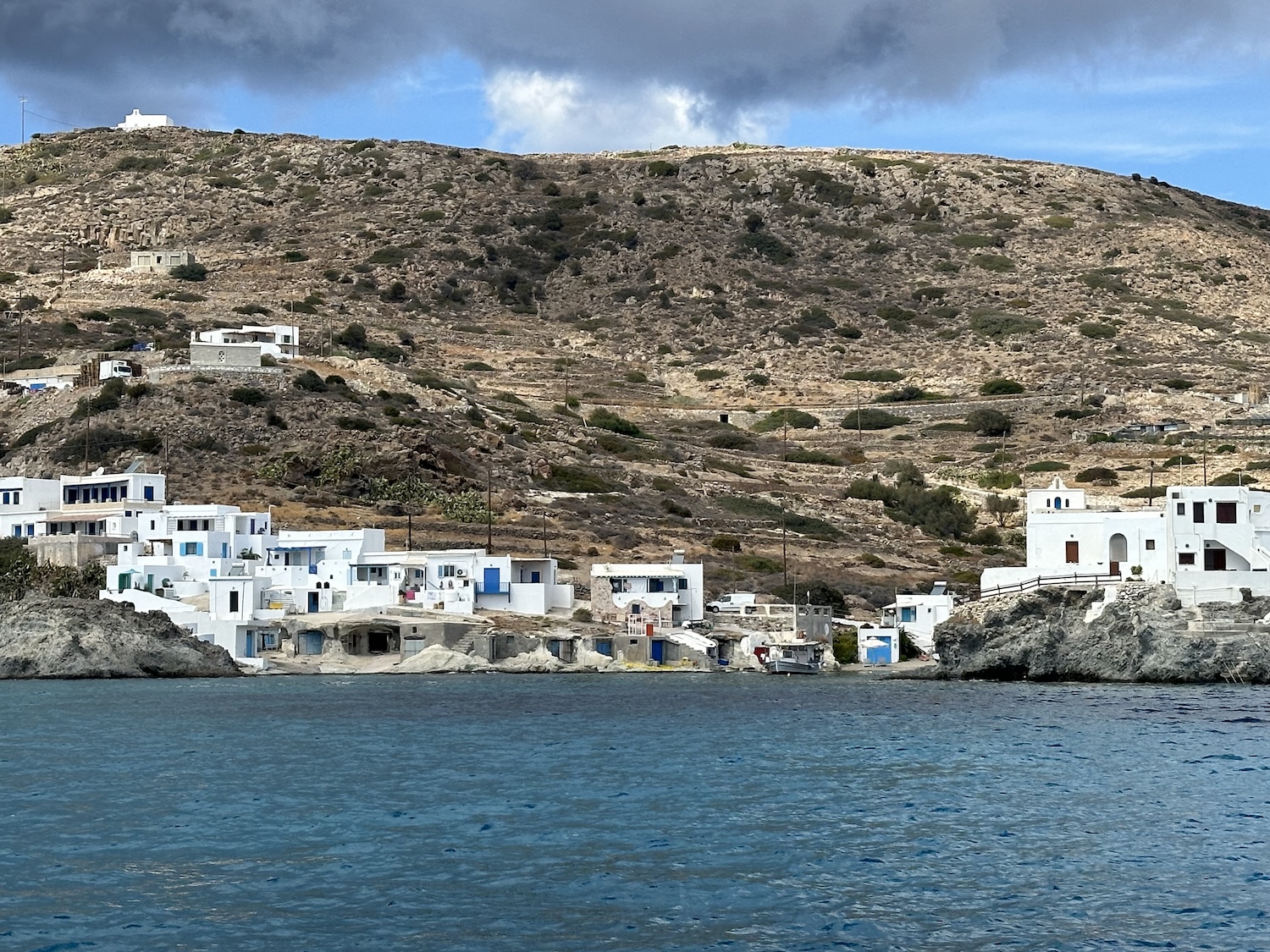 Psathi bay and its beach on Kimolos